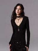 Silk-Blend Ribbed Pullover image 3