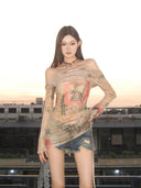 Mesh Perspective T-shirt image 5