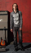 Pistol Rock Band Print Zip Hoodie image 8