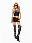 Neon Grommet Biker Shorts image 5