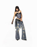 Punk Destroyer Skirted Jeans image 11