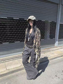 Camouflage Star-Print Hooded Cardigan image 12