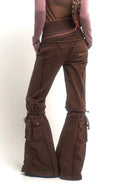 Printed Raw-Hem Flared Pants image 2