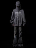 Low-rise side-striped denim punk trousers image 4