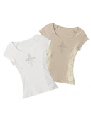 Retro Grace U-Neck Tee image 0
