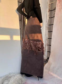 Velvet Faux Leather Pencil Skirt image 2