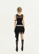Asymmetric Hem Lace Skirt image 13
