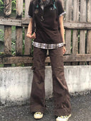 Distressed Straight-Leg Casual Trousers image 5
