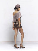 Asymmetric Lace & Lurex Top image 9