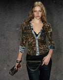 Parisienne Tamed-Leopard Plunge image 1