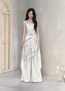 Pearl Shell Printed Wide-Leg Pants image 14