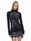 3D Ink Wash Pattern Knitted T-shirt image 7