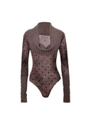 Polka Dot Wool Knit Bodysuit image 5