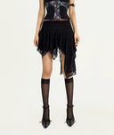 Asymmetric Hem Lace Skirt image 11