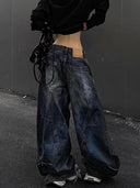 Reversed Waistband Wide-Leg Jeans image 4