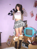 Lace-print Pleated Skirt image 9