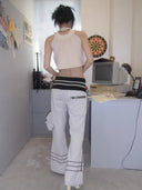 Light Grey Robot Sweatpants image 1
