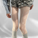 Star-pattern Fishnet Tights image 10