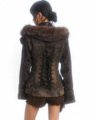 Corset-Back Jean Jacket image 1