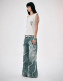Bow-print Wide-leg Pants image 9
