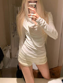 Flutter Collar Two-Piece T-shirt Top image 7