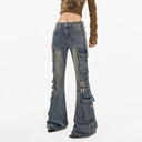 Cargo Flare Jeans image 3