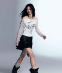 Irregular Patchwork Mesh Top image 1