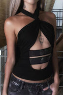 Black Framework Halter image 5