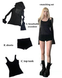 Hooded Lace Tank Set image 3