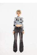 Cargo Flare Jeans image 9