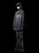 Low-rise side-striped denim punk trousers image 6