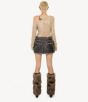 Openwork Fishnet Knit Sweater image 9