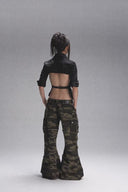 Printed Open-back Shirt image 3
