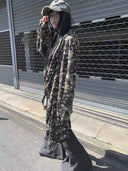 Camouflage Star-Print Hooded Cardigan image 7