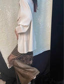 Velvet Faux Leather Pencil Skirt image 9