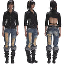Printed Open-back Shirt image 7
