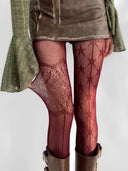 Star-pattern Fishnet Tights image 3