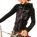 Five-pointed Star Print Hoodie image 2