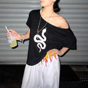 Year of the Snake Zodiac Print T-shirt image 0