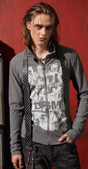 Pistol Rock Band Print Zip Hoodie image 7