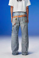 Aura Pearl Chain Jeans image 9