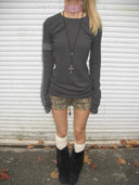 Cross-tied Leopard Print Shorts image 4