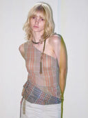 Convertible Draped Plaid image 1