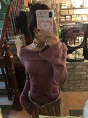 Magnolia Embroidery Printed Sweater image 5