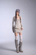 Print-Knit Slouch Beanie image 7