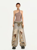 O-Ring Twist Halter Top image 4