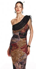 Mermaid Oil Painting Dress image 6