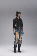 Printed Open-back Shirt image 5