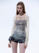 Striped Mesh Base Layer Top image 0