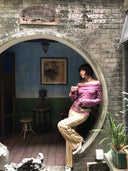Magnolia Embroidery Printed Sweater image 8